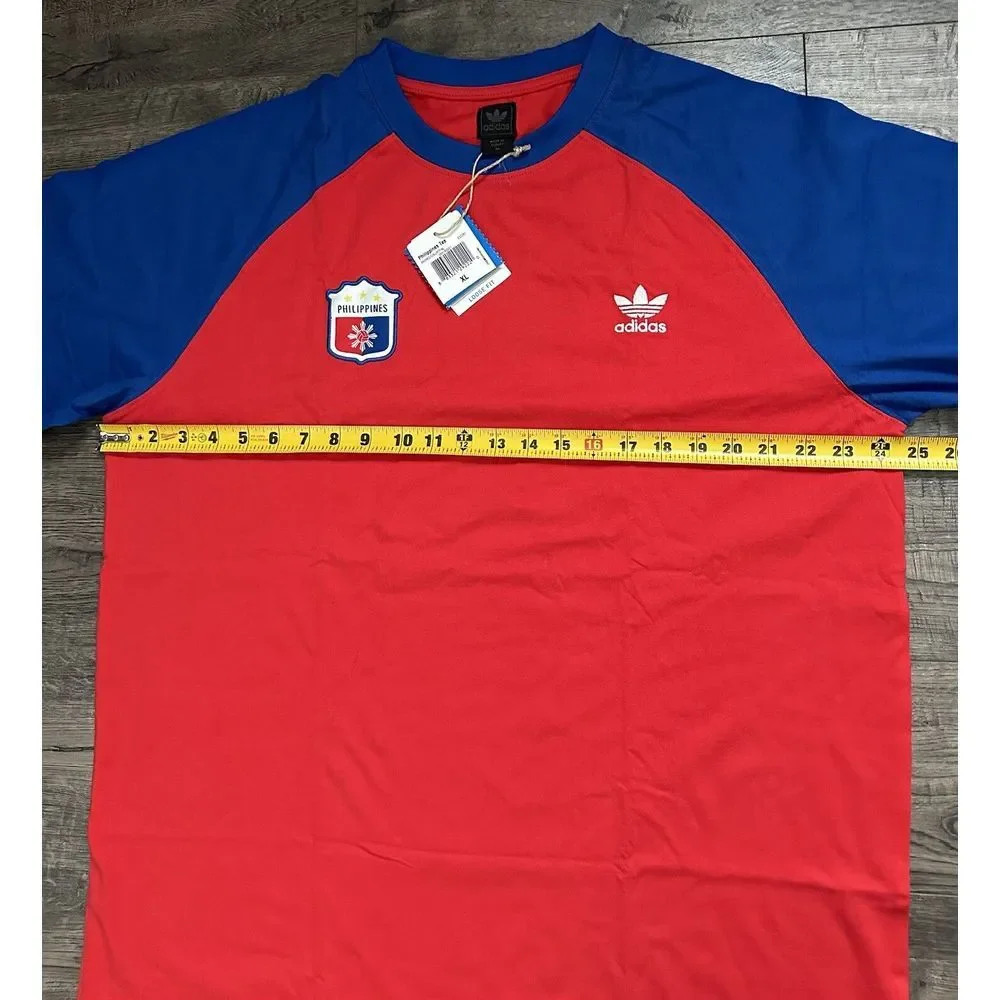 RARE‎ - Adidas ORIGINALS Philippines Red Blue Shirt Loose Fit Size XL